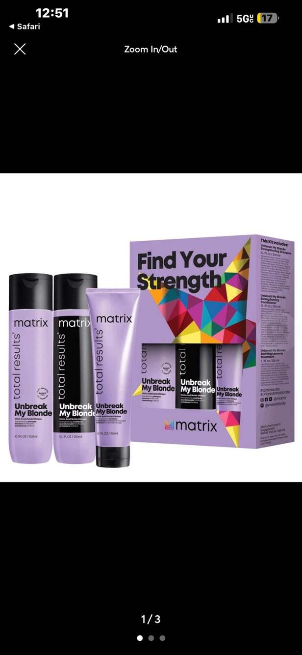 Matrix Total Results Unbreak My Blonde Find Your Strength Gift Set